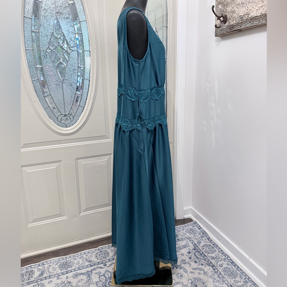 FESTI of Torrid Lace Trim Maxi Dress – Teal Blue – Size 2 (XXL / 18–20) – NWT - Picture 4 of 8